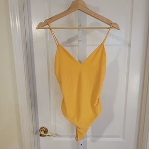 Lorette Lingerie Yellow Bodysuit Medium